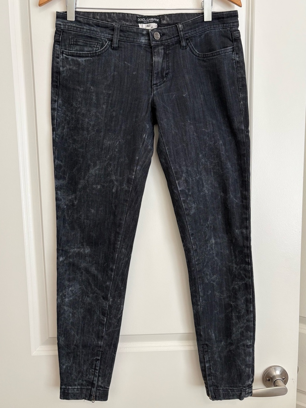 Dolce & Gabbana Washed Black Jeans